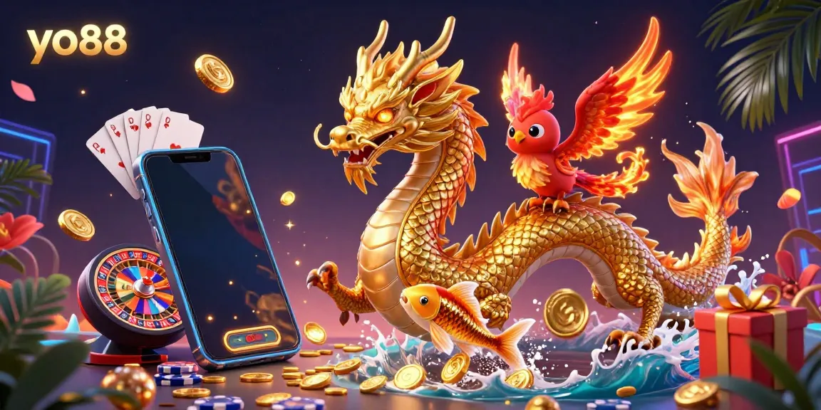 Experience thrilling gameplay at yo88 with vibrant casino elements and stunning illustrations.