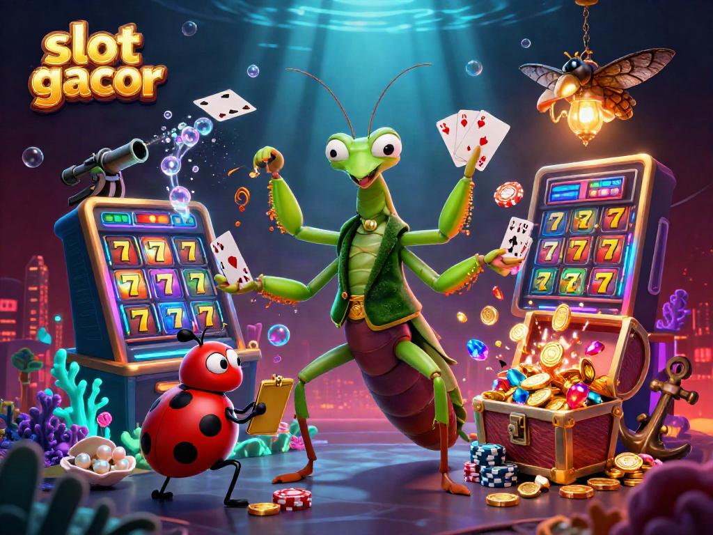 Experience the excitement of slot gacor with vibrant characters and dazzling game elements.