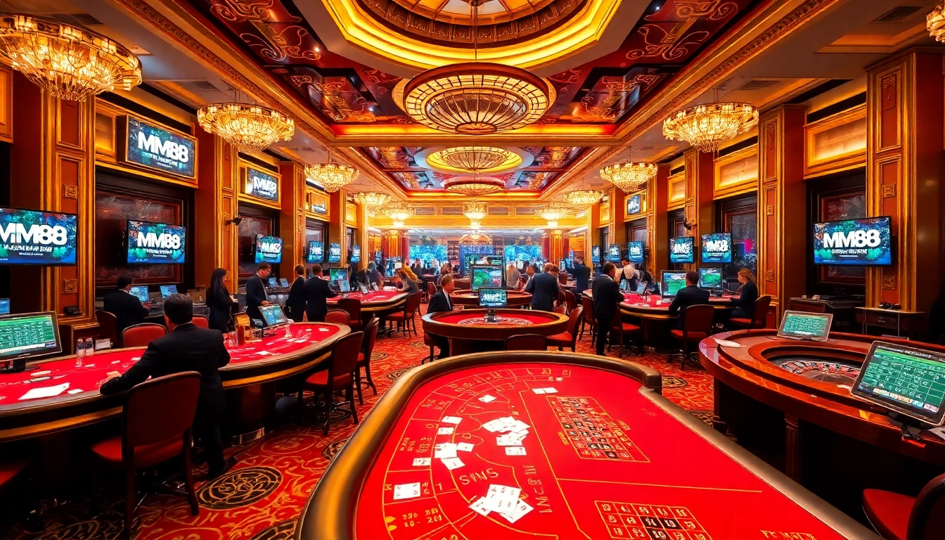 Engage with immersive online gambling at https://m88zo.com/ featuring a vibrant casino atmosphere.