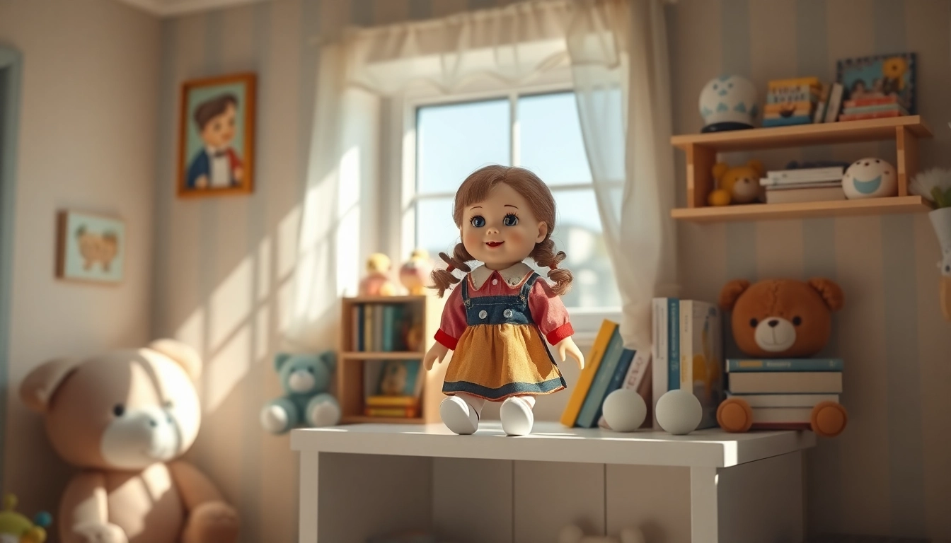 Entdecken Sie die einzigartigen Eigenschaften der Gutdolls in einem gemütlichen Kinderzimmer.