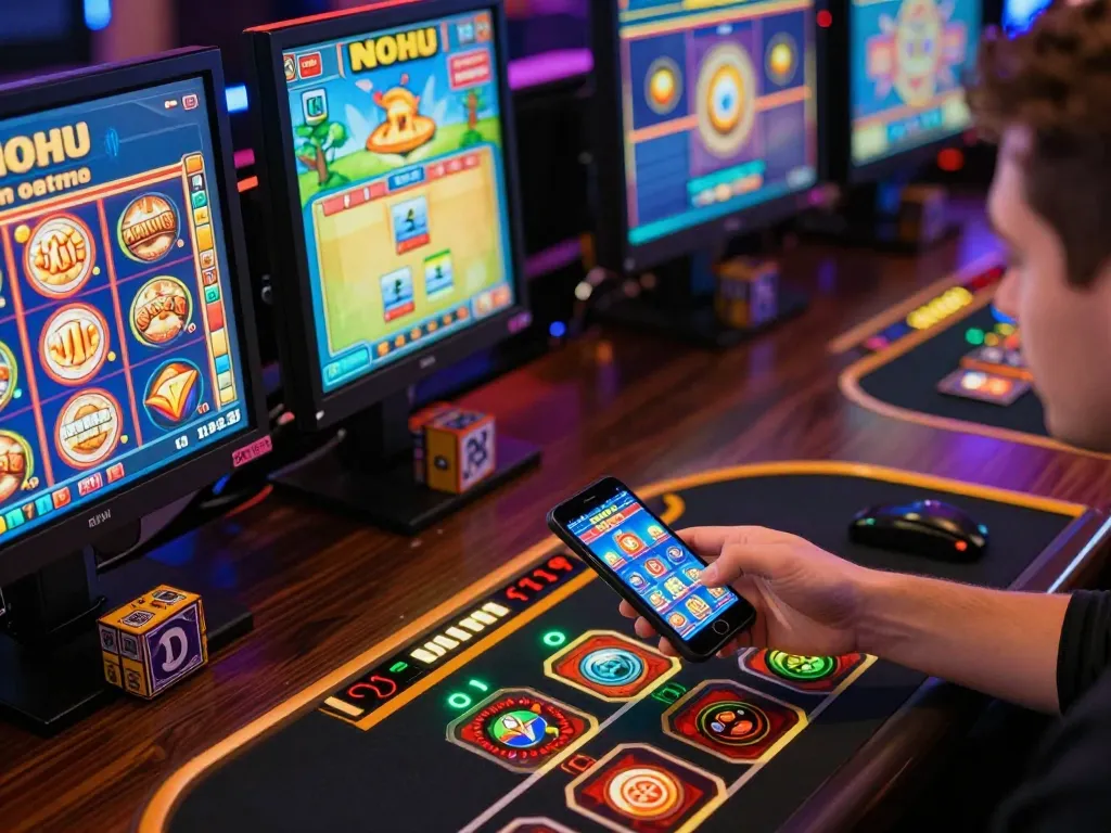 Nohu online gaming session highlights dynamic gameplay and strategic betting.
