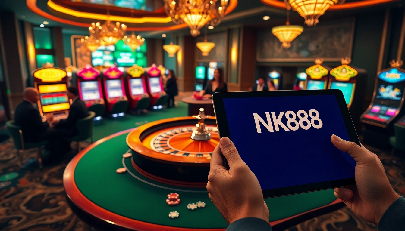 Experience the excitement of gambling at NK88 with vibrant casino games and elegant surroundings.