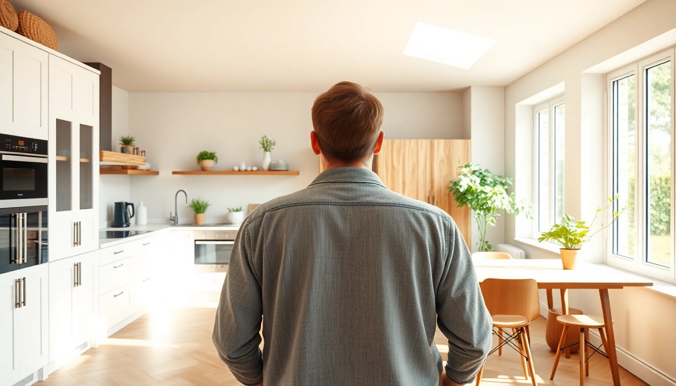 Erleben Sie die Verwandlung Ihrer Küche durch eine professionelle Hausrenovierung, die modernes Design und Komfort vereint.