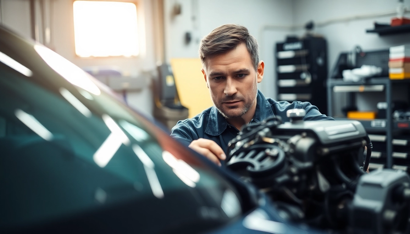 Motorschaden Ankauf – Erfahrene Techniker inspizieren defekte Motoren in einer professionellen Werkstatt.