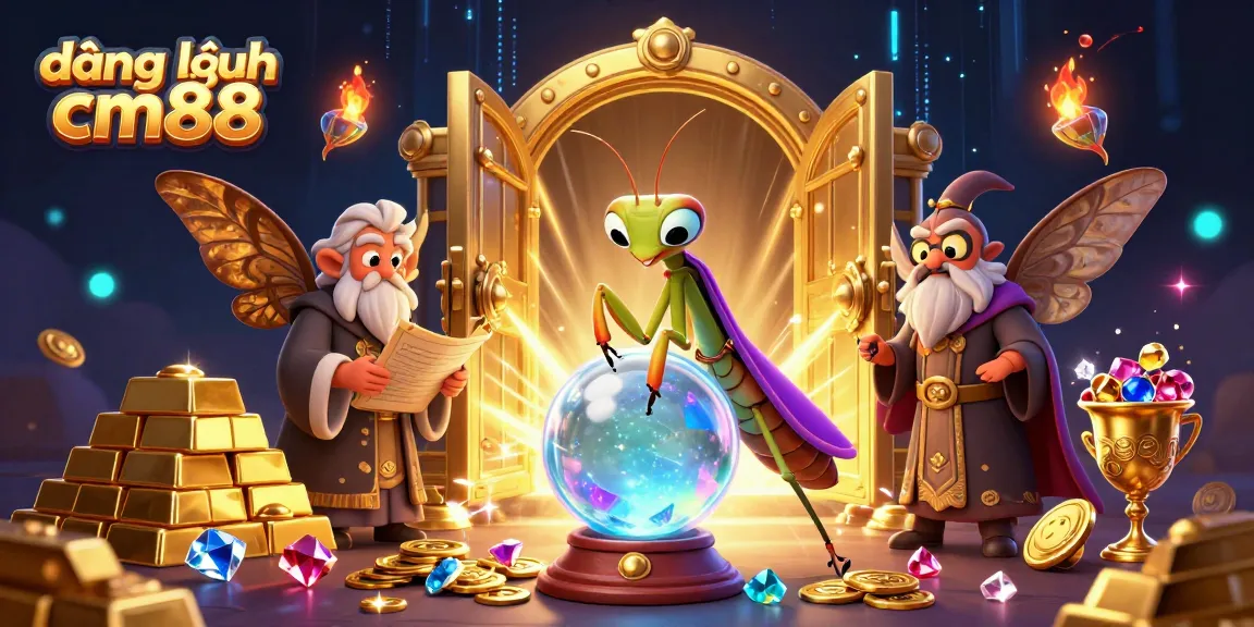 Engage with đăng nhập cm88 by exploring mystical elements in this rich casino-themed illustration.