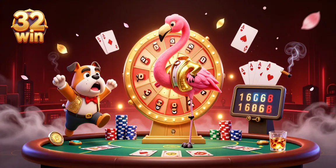 Engage with 32 win's thrilling game show style, showcasing exciting casino elements!