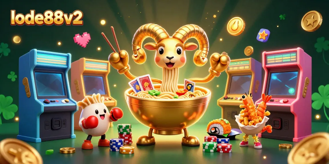 Engage with lode88v2 by exploring a vibrant cartoon casino scene filled with energetic characters and game elements