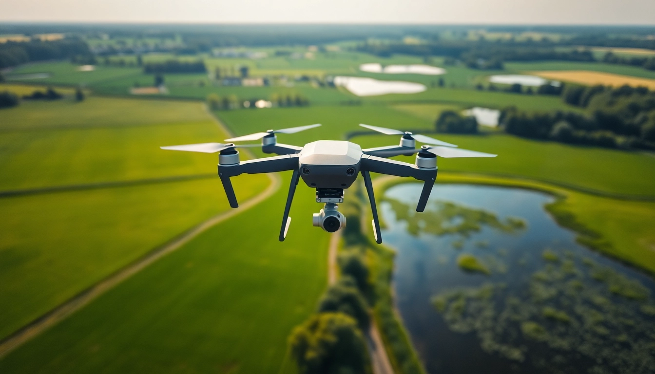 Drohnenfotos Brandenburg, captured by a drone above a beautiful Brandenburg landscape.