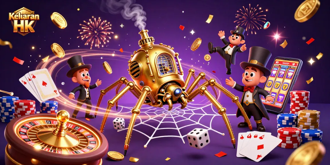 Experience Keluaran Hk results with golden coins and vibrant casino elements in an engaging scene.