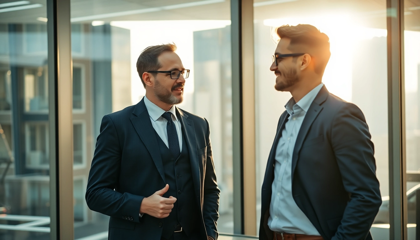 Professioneller Headhunter für Sales Manager trifft Kandidaten in modernem Büro für Karriereberatung.