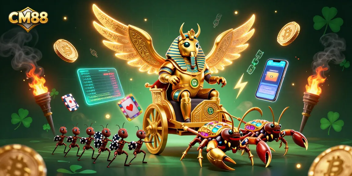 Experience winning strategies at CM88 with a spectacular chariot scene depicting wealth and excitement in gambling.