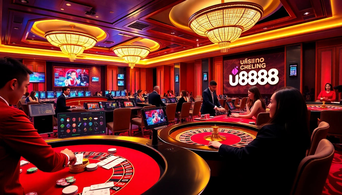 Experience thrilling gameplay with u888's vibrant casino interface and professional dealers.