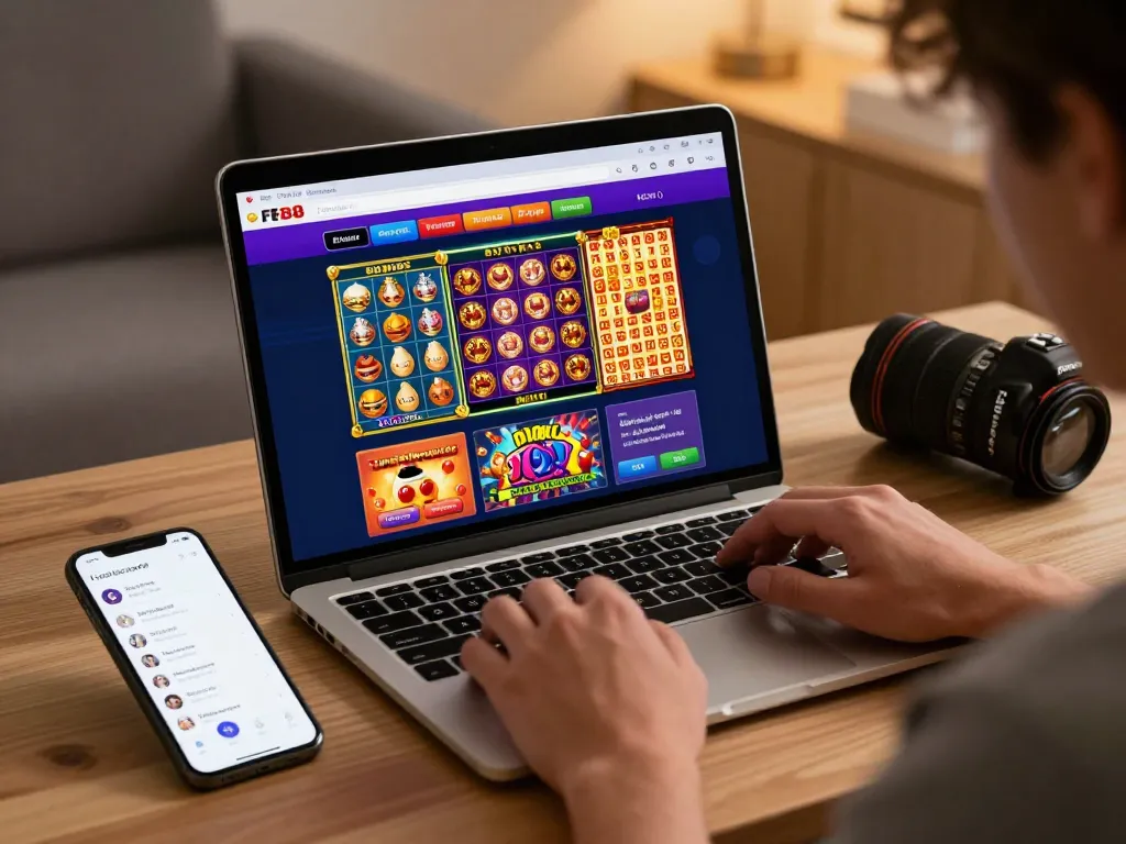 Engaging online betting experience on FB88 with vibrant visuals, showcasing link vào fb88 for sports and casino games.