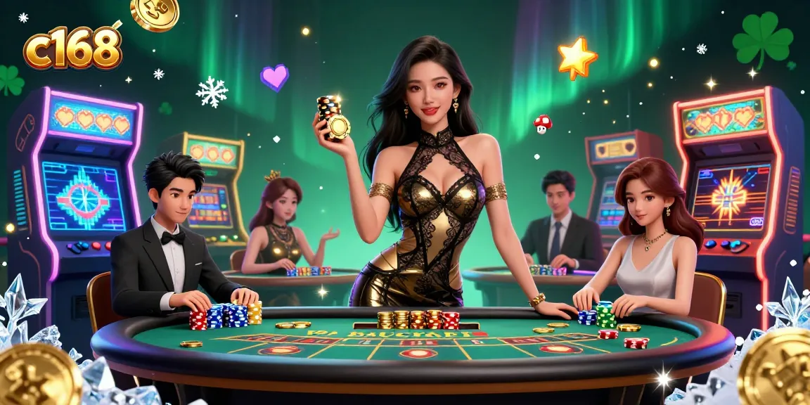 Experience high-stakes gameplay at c168's exclusive VIP baccarat table.