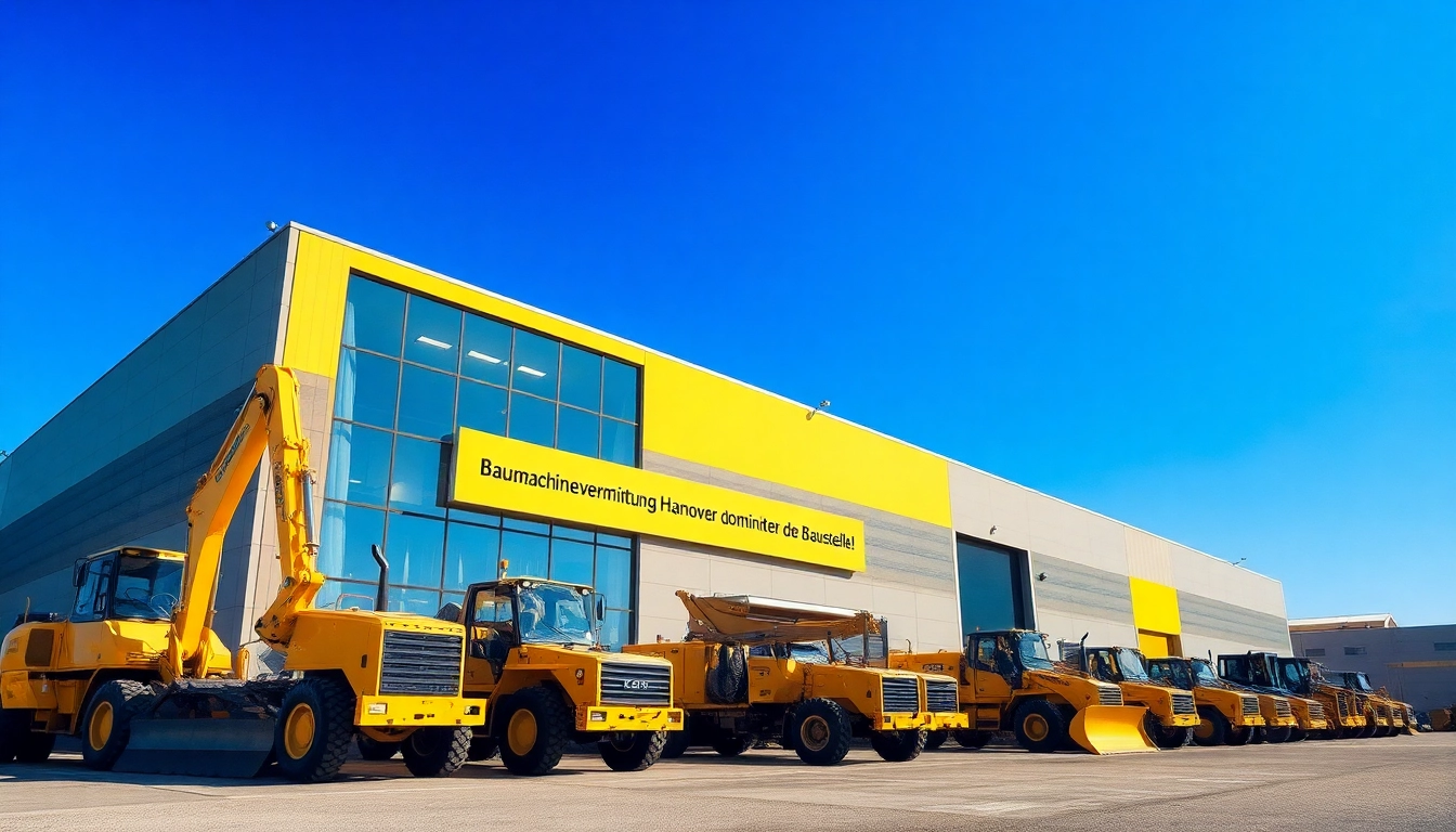 Erleben Sie erstklassige Baumaschinenvermietung Hannover mit einer beeindruckenden Auswahl an Maschinen im Verleih.