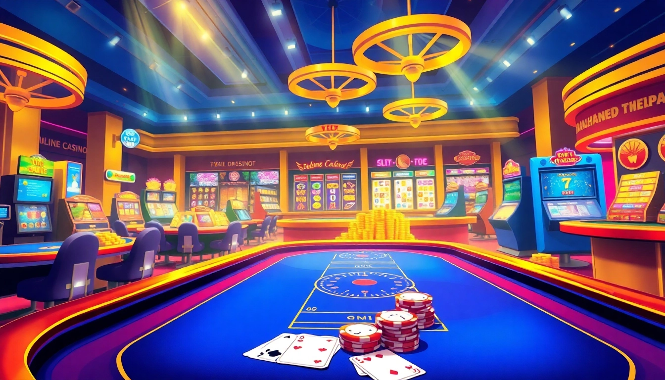 Experience the thrill of an online casino real money as vibrant games and charming virtual tables invite players to win big.