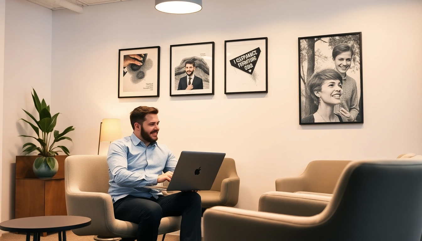 Headhunter Karlsruhe berät einen Kandidaten in einem modernen Büro.