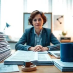 Zertifizierter Übersetzer arbeitet an beglaubigten Übersetzungen in einem professionellen Umfeld.