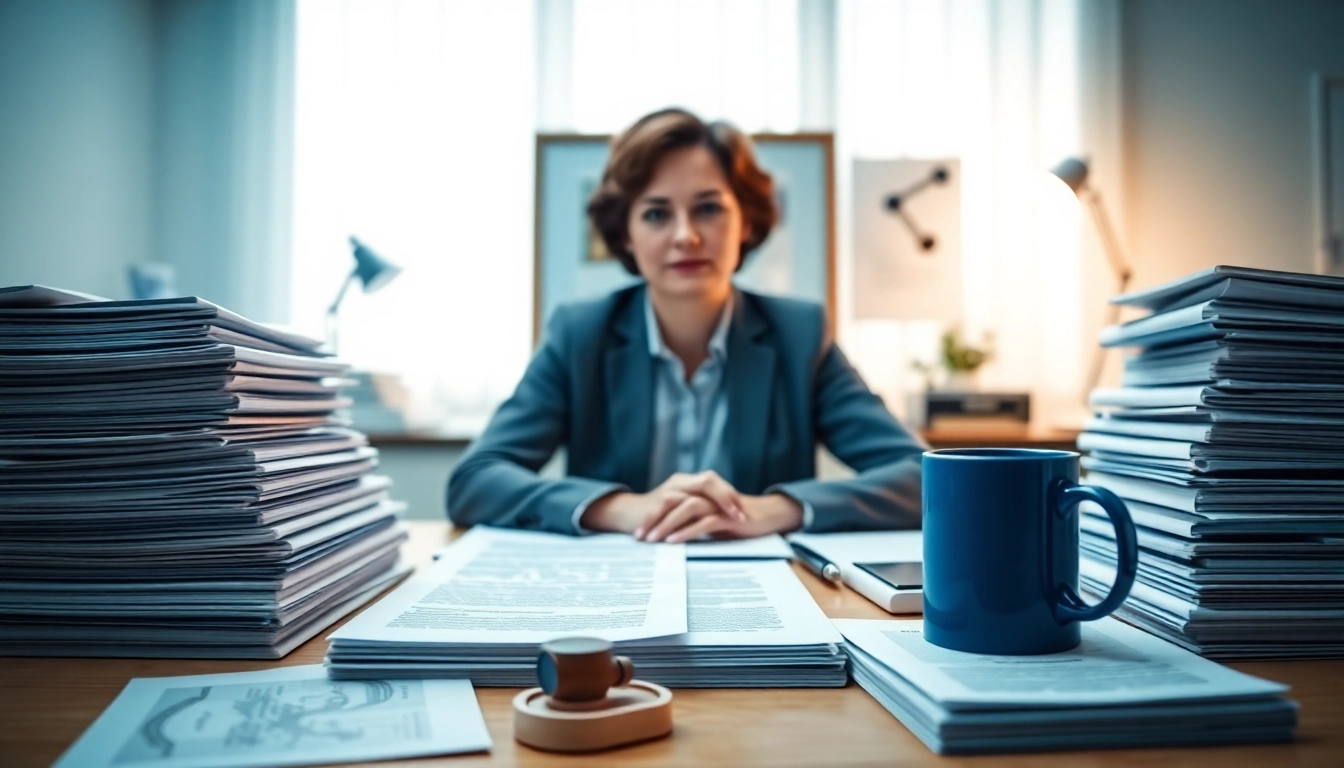 Zertifizierter Übersetzer arbeitet an beglaubigten Übersetzungen in einem professionellen Umfeld.