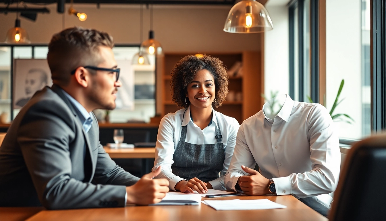 Headhunter Gastronomie advises restaurant owners in a vibrant office setting.