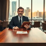 Headhunter Gastronomie in einem modernen Restaurant bei der Bewerbungsgespräche.