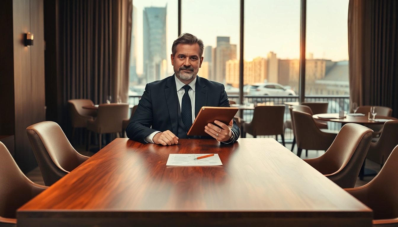 Headhunter Gastronomie in einem modernen Restaurant bei der Bewerbungsgespräche.