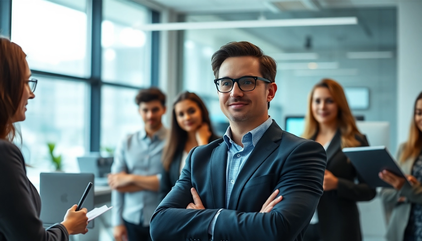 Headhunter IT professionals engaging in a dynamic recruitment discussion.