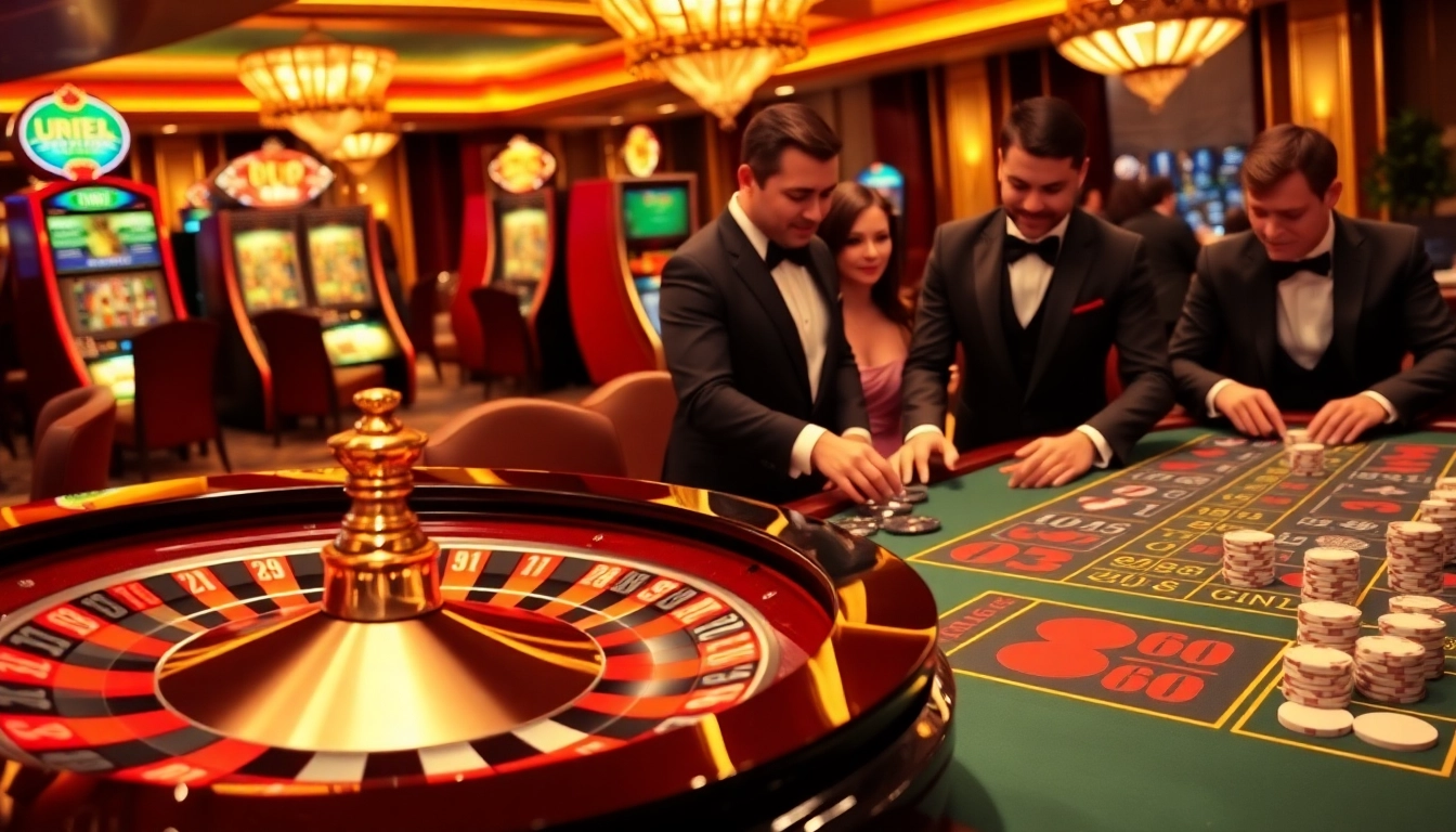 Experience the thrilling u88 roulette action with elegantly arranged poker chips in a luxurious casino setting.