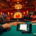 Gambling excitement at https://789winjj.com/ with players enjoying a roulette game in a vibrant casino.