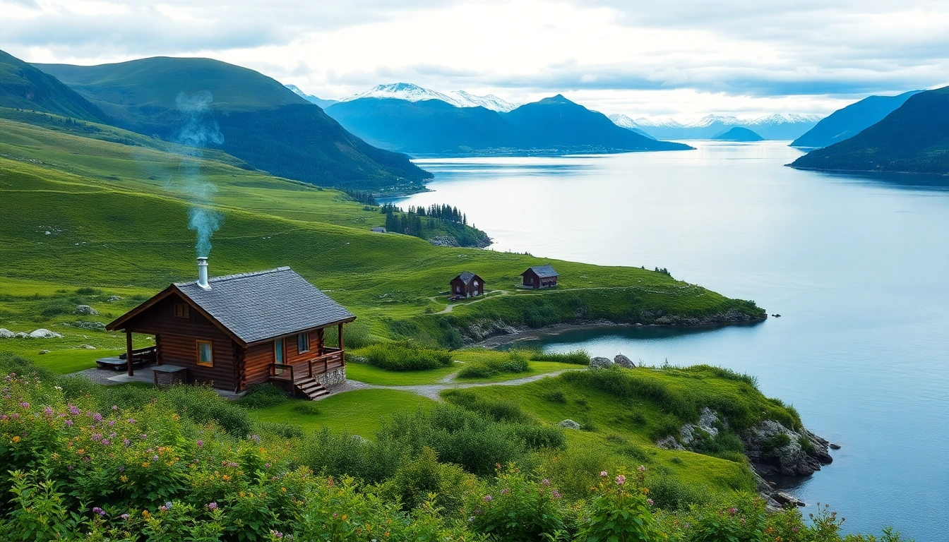 Skandinavien-Reisetipps mit atemberaubender Landschaft aus üppiger Vegetation und ruhigen Gewässern