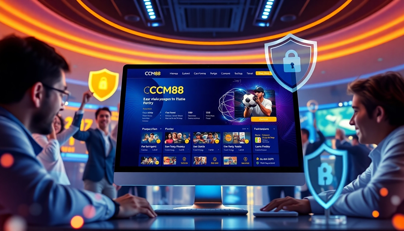 CM88 online betting platform interface showcasing a user-friendly design.