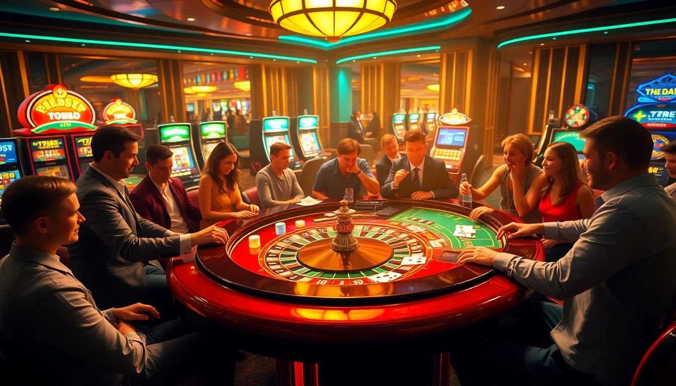 Exciting gameplay at the 789P casino with colorful chips and roulette.