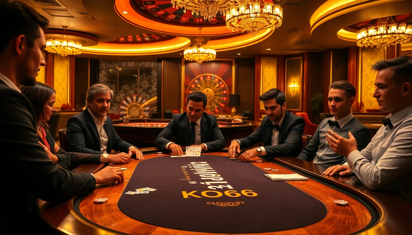 Trải nghiệm sự phấn khích của trò chơi casino KO66 tại bàn poker với những màu sắc sống động.